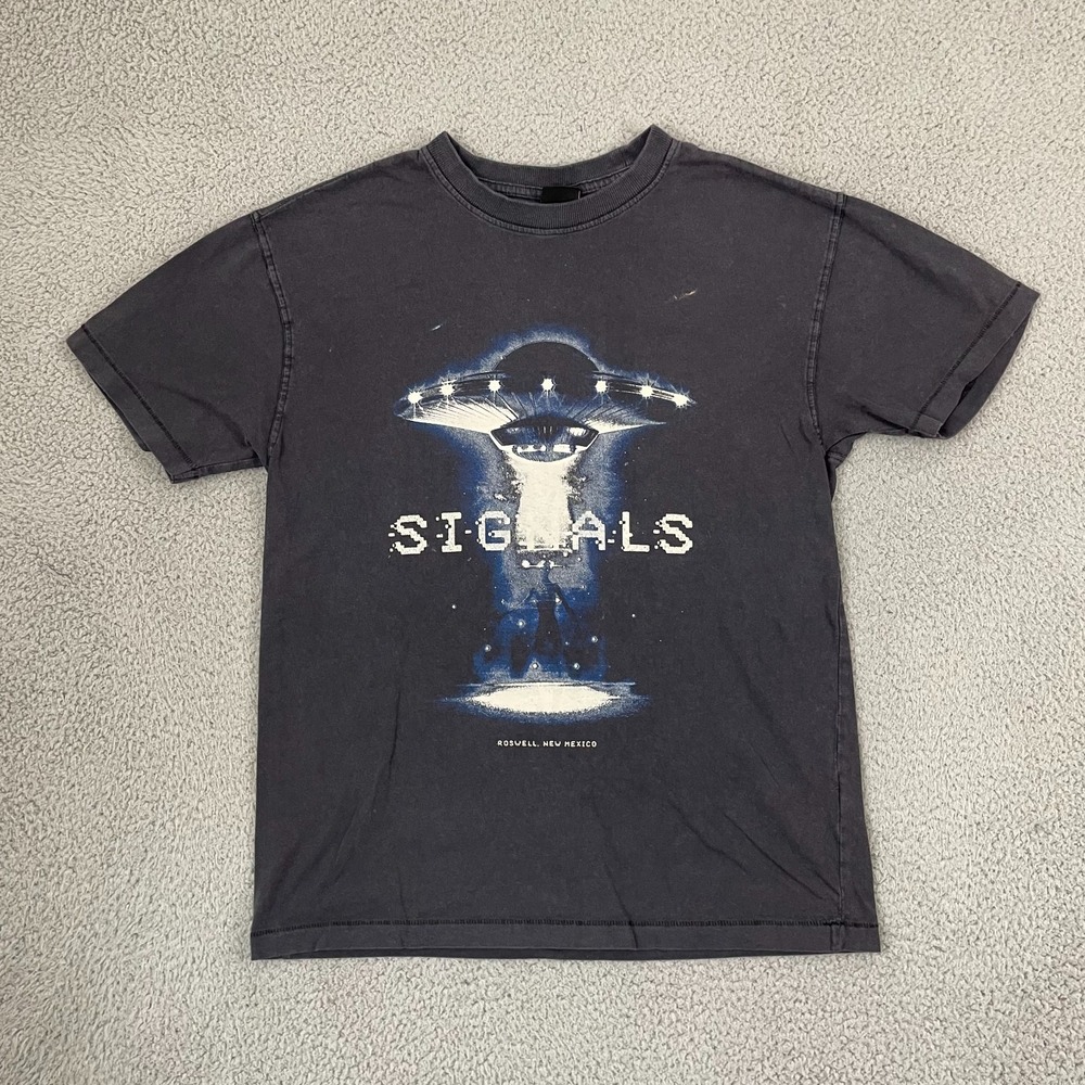 Cotton:On Signals Shirt Men S Gray Roswell, New Mexico Aliens Tee
